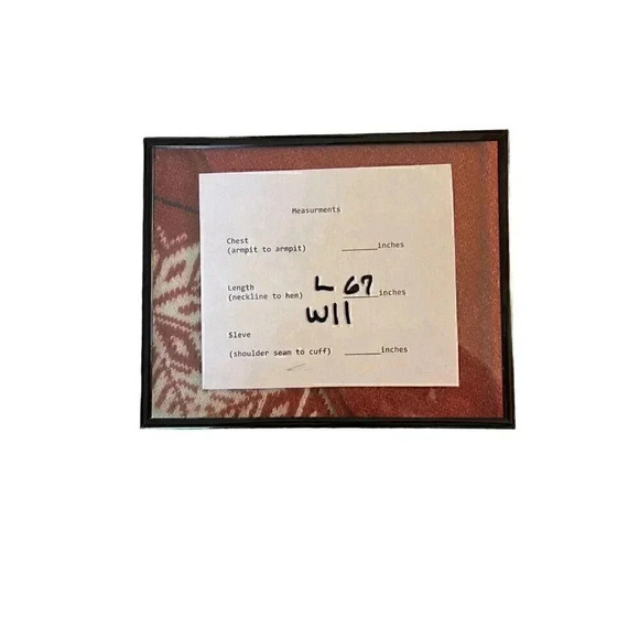 Soft luxurious Scandinavian style red scarf w/ white and red snow flake pattern - Picture 5 of 5